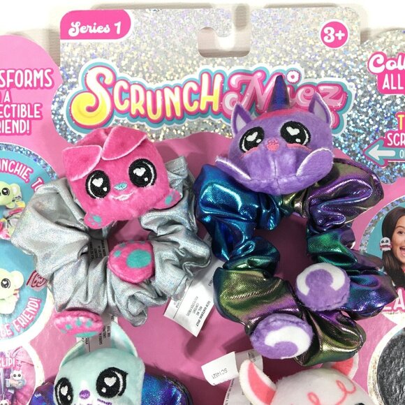 Scrunchmiez Series 1 Collectible Scrunchie Rainbow Glitz Friends 4 Exclusives - Picture 8 of 8